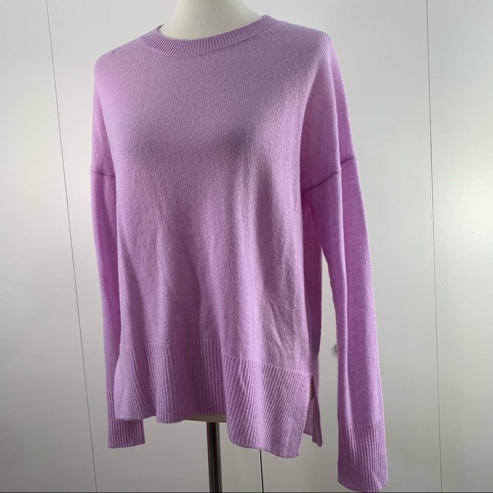Theory Light Purple Crew Neck Sweater
